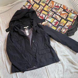 NWT Ann Taylor Raincoat with Removable Hood